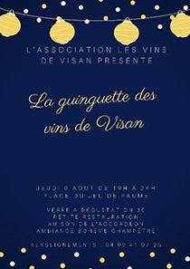 Affiche Guinguette des Vins de Visan