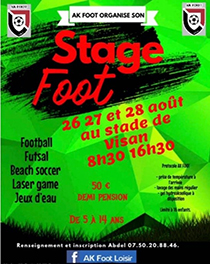 Affiche Stages De Foot