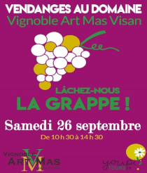 Affiche Vendanges Au Domaine