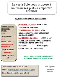 Menus du Ver à Soie