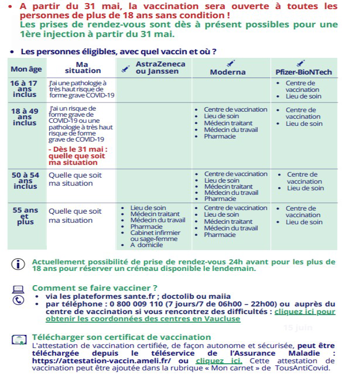 Calendrier Vaccinal