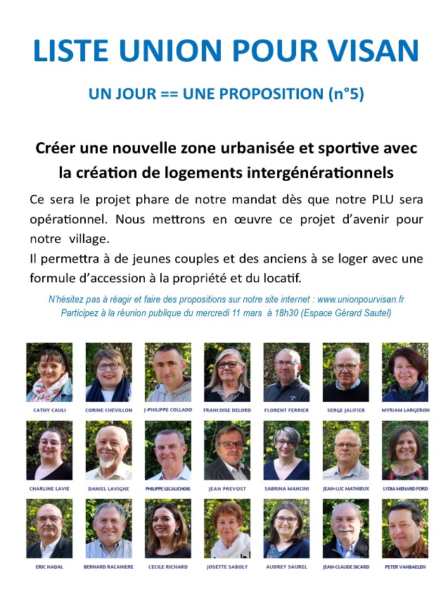 Proposition Union Pour Visan