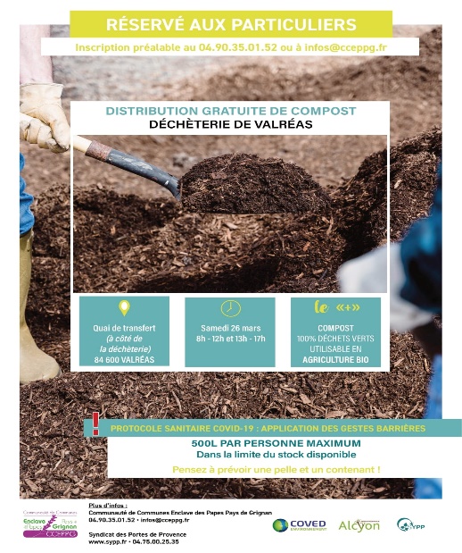 Distribution de compost