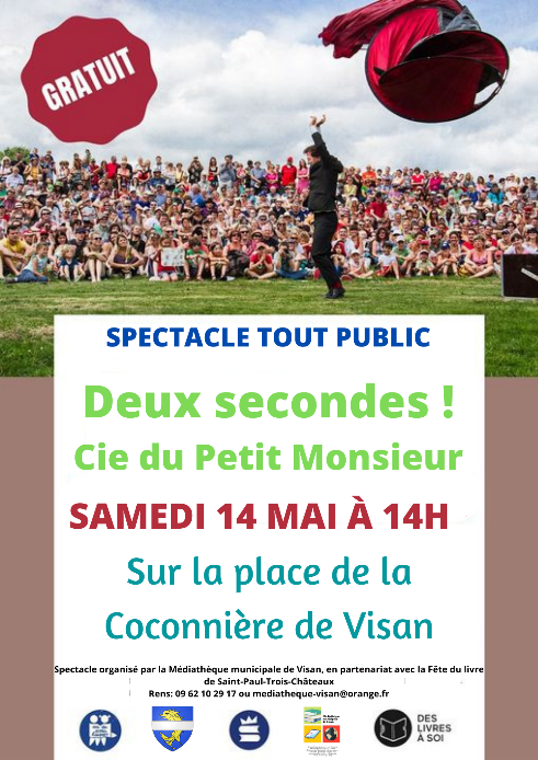 Affiche Spectacle Gratuit 2 Secondes