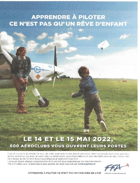 Affiche opération portes ouvertes Aeroclub