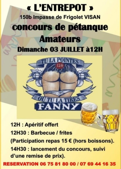 Affiche concours pétanque