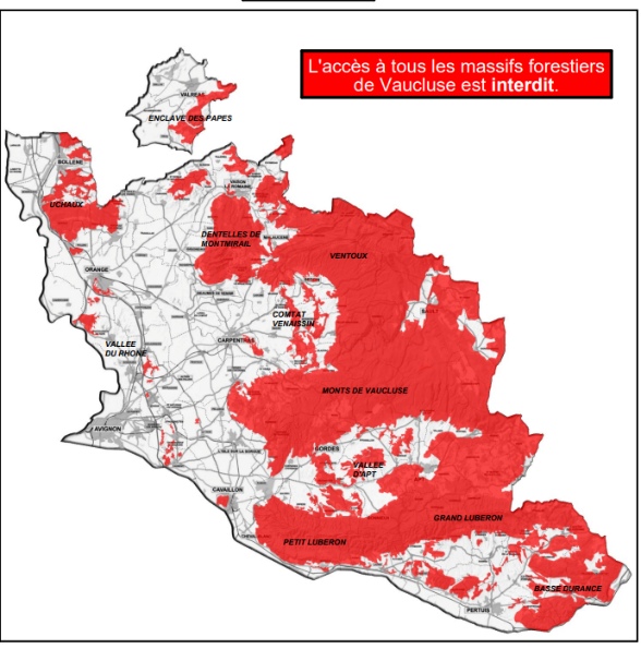 Carte du Vaucluse