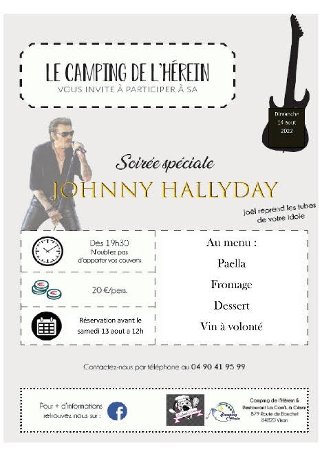 Affiche Soirée Johnny