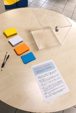 Table avec des Post It